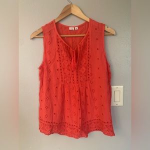 Gap coral summer tank top